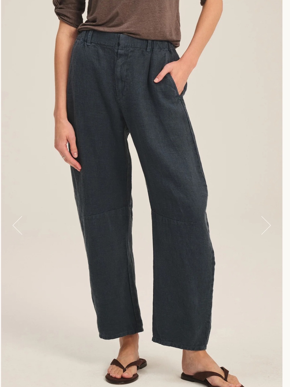 Velvet by Graham & Spencer Taylor Heavy Linen Pant size XS